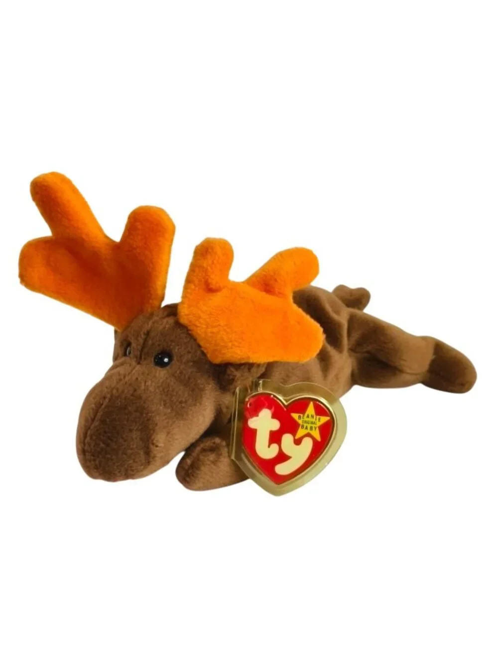 Ty Beanie Baby Chocolate The Moose Plush MWMT 1993 Rare Retired 04-27 DOB Collec